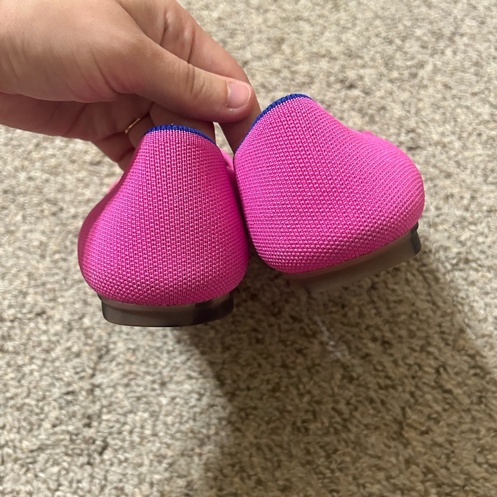 Rothy's Dragonfruit Pink Knit Ballet Flats - Picture 12 of 13
